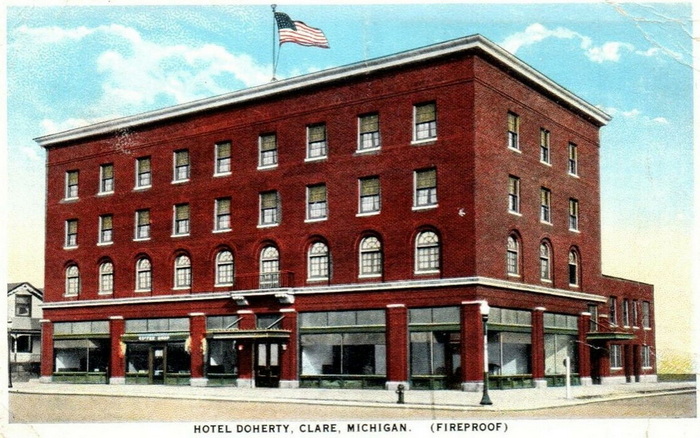 Doherty Hotel - Old Postcard View (newer photo)